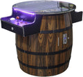Retro Barrel Style Arcade Game – 2 Player Cocktail Cabinet with 516 Classic Games – 26" LCD Screen, Trackball Controls, Adjustable LED Lights – Pre-Assembled Heavy-Duty Coin/Free Play Cabinet