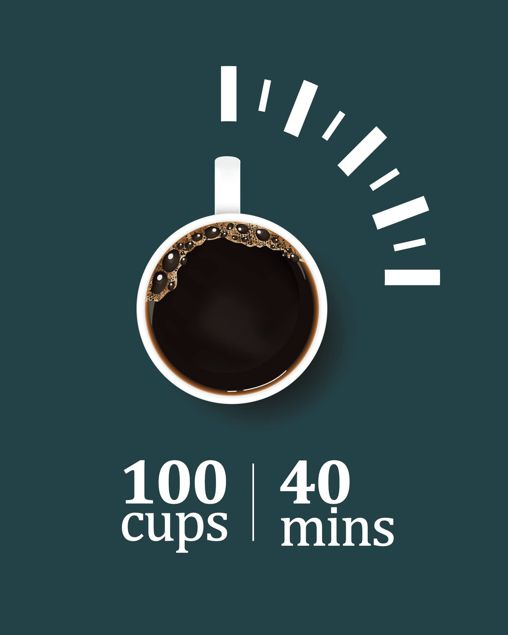 100 Cup Commercial Coffee Maker, [Quick Brewing] [Food Grade Stainless Steel] Large Coffee Urn Perfect For Church, Meeting rooms, Lounges, and Other Large Gatherings-14 L