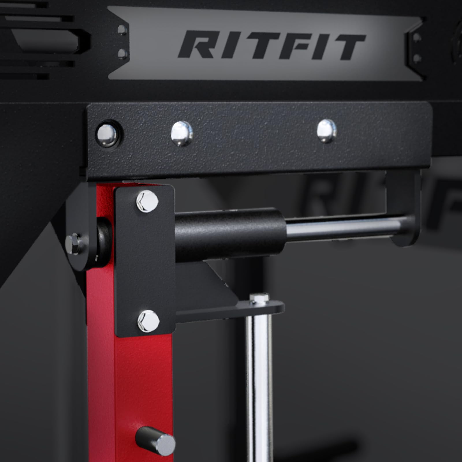 RitFit M2 3D Smith Machine & 286.6LB Built-in Weight Stack with Cable Crossover System, All in One Functional Trainer & Power Cage, 16 Adjustment Holes, 6 Storage Pegs for Full-Body Home Gym