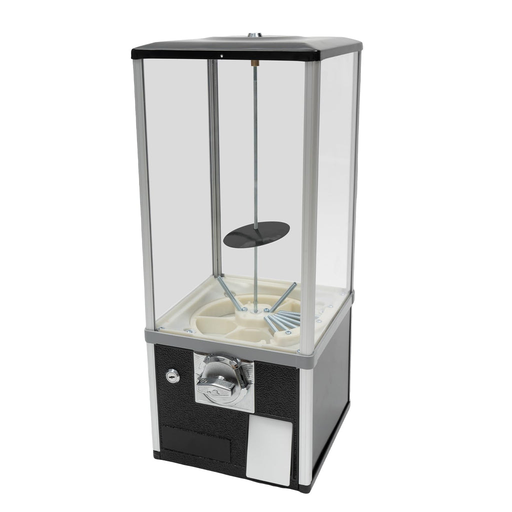 4X 25 Cents Coin Operated Vending Machine, 200pcs 1.77in Toy Capsule Vending Machine Commercial Twister Ball Dispenser 21in Height Rectangle Bubble Gum Machine for Retail Store, Supermarket
