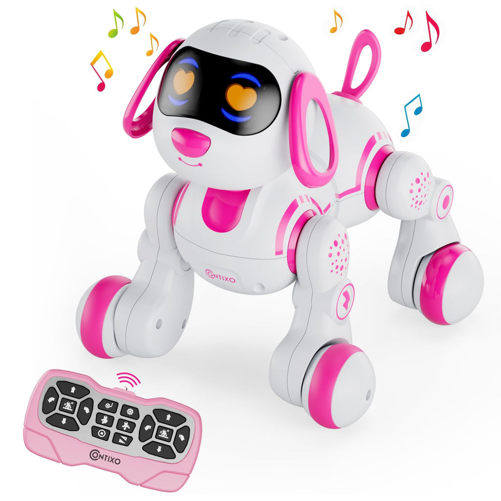 Contixo R3 Robot Dog Kids Toy - Remote Control Robots Interactive Smart Dancing Toy for Kids Boys Girls Toddler Age 3-12 Year Old Robotic Pet Birthday Gifts for Children Blue
