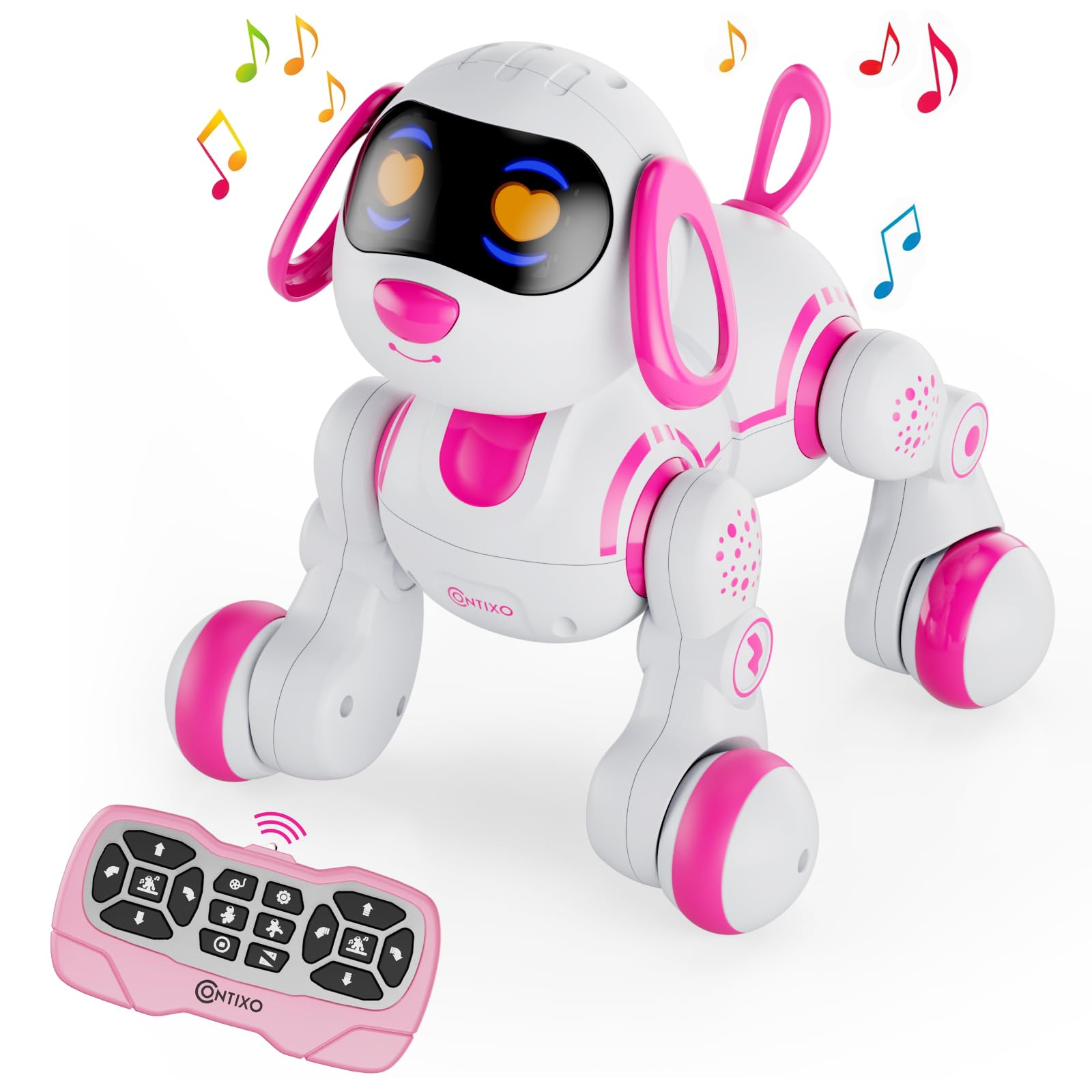 Contixo R3 Robot Dog Kids Toy - Remote Control Robots Interactive Smart Dancing Toy for Kids Boys Girls Toddler Age 3-12 Year Old Robotic Pet Birthday Gifts for Children Blue