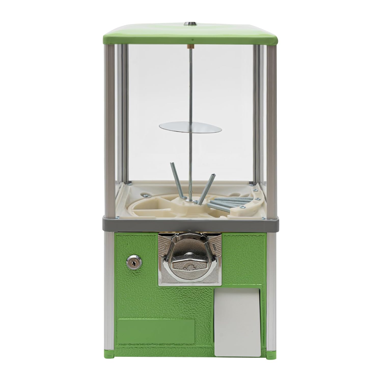 Vending Machine,Commercial Capsule Toys Vending Machine,Green Gumball Machine with 4 Keys,1.77-1.97Inches Twister Ball Diameter for Game Stores,Amusement Parks,25 Cent Coin Bank Cap:800