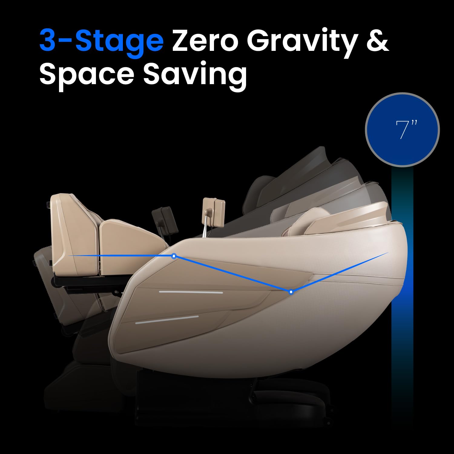 Osaki OS-3D Champ II | Brown Full Body Massage Chair | 3D SL-Track Massage | Zero Gravity | Lumbar Heating | Touchscreen Controller | Auto Body Scan | Bluetooth Speaker