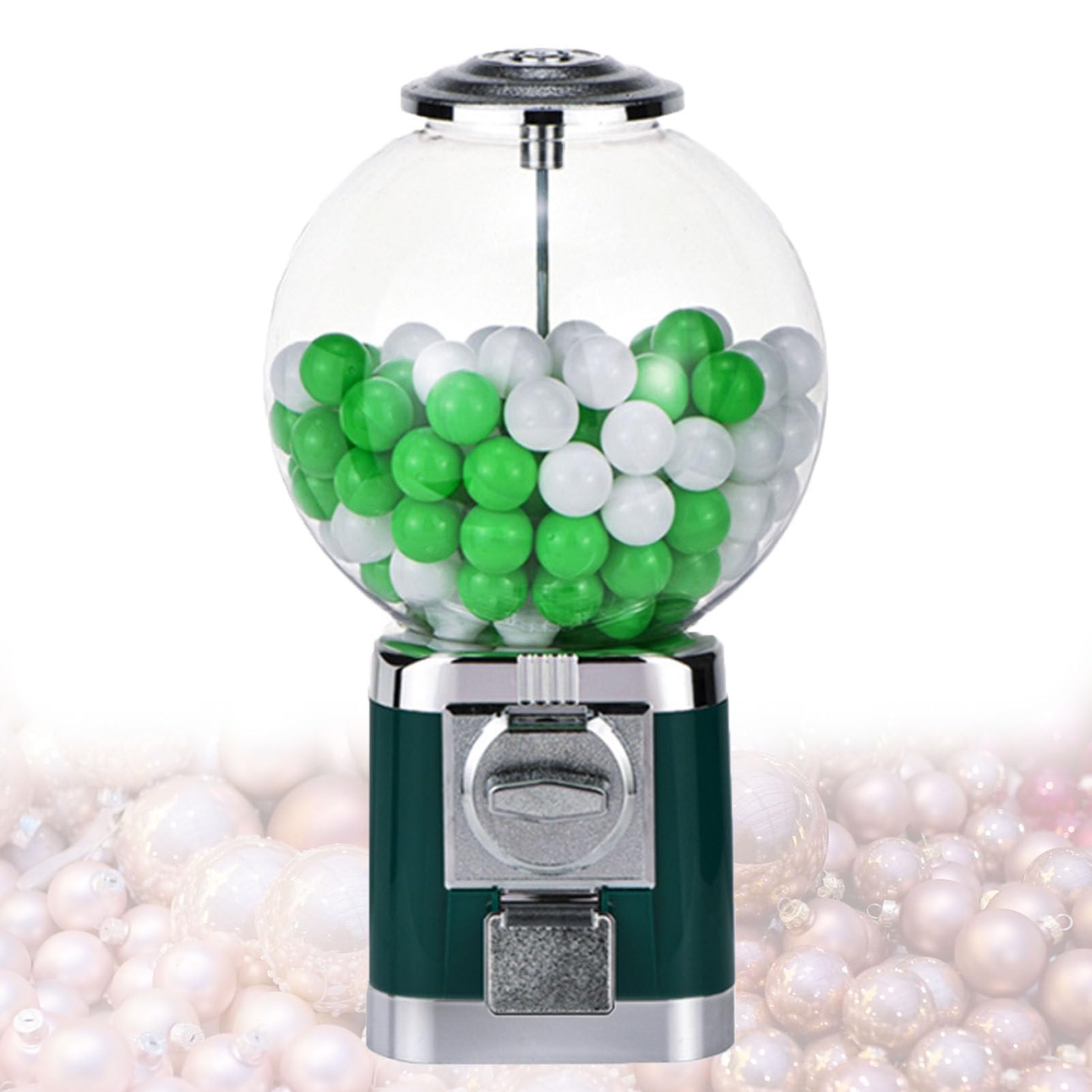 Capsule Vending Machine, Multi-Use Capsule Toy Vending Machine with 100 Empty 1.26" Balls, No Coin Required, Coffee Capsule Storage Machine for Home Black