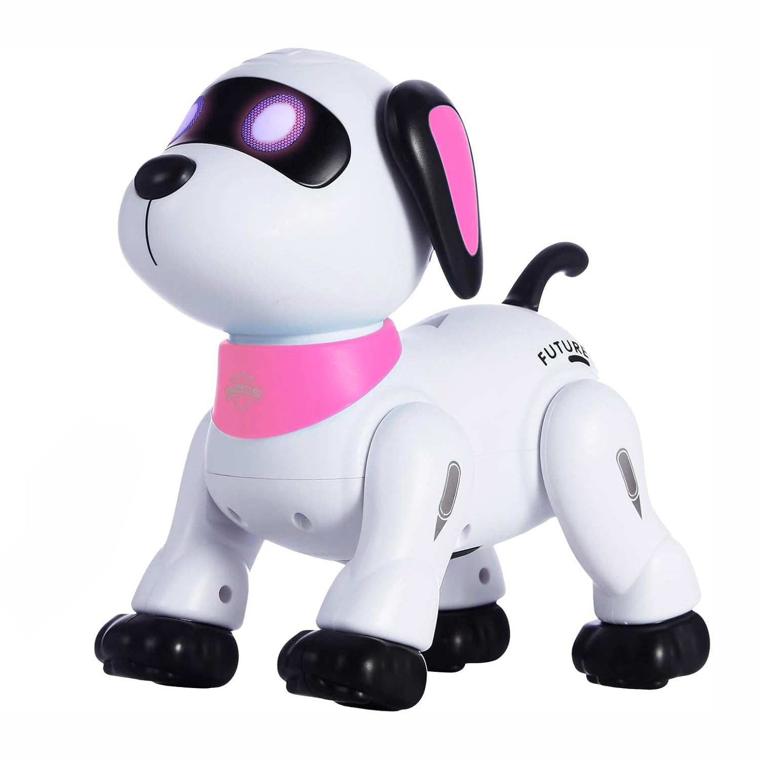 yiman Remote Control Robot Dog Toy – Programmable Smart Robot Dog for Kids 3+, Interactive Dancing & Sound, RC Stunt Toys with LED Eyes, Electronic Pet Toy for Boys & Girls Gifts (Blue)