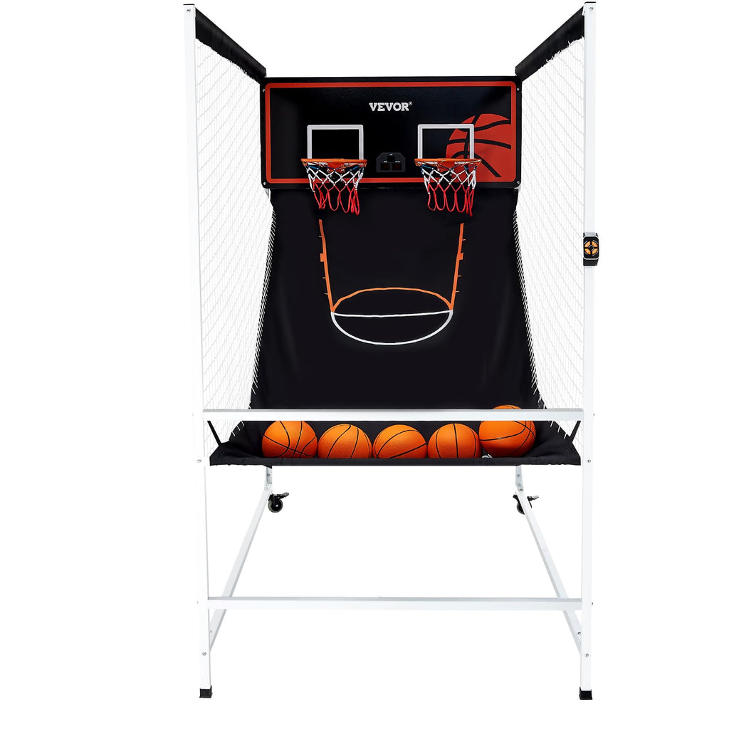 VEVOR Basketball Arcade Game Indoor, 2 Player Indoor Basketball Game, Home Dual Sport with 8 Game Modes, Electronic Scoreboard, and Inflation Pump,Adults