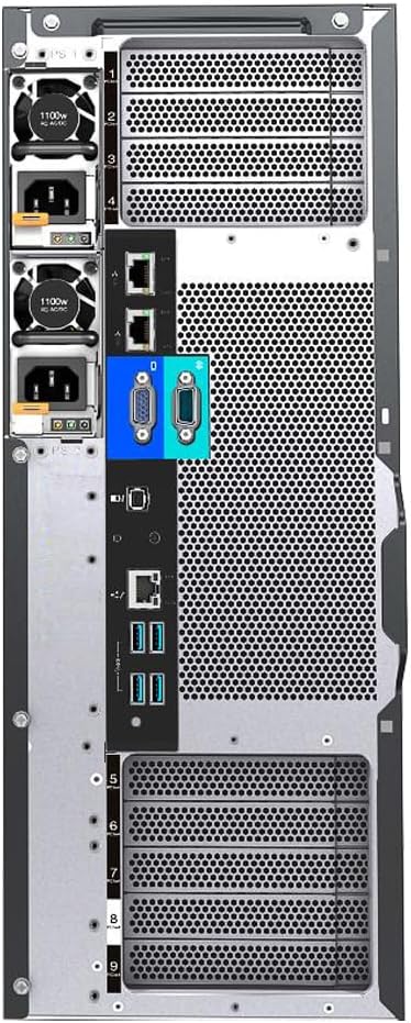 Lenovo ThinkSystem ST650 Tower Server Bundle with 2 x Intel Xeon Silver 4309Y, 128GB DDR4, 2TB SSD, 24TB HDD, RAID, Matrox G200 Graphics, Windows Server 2019 (Renewed)