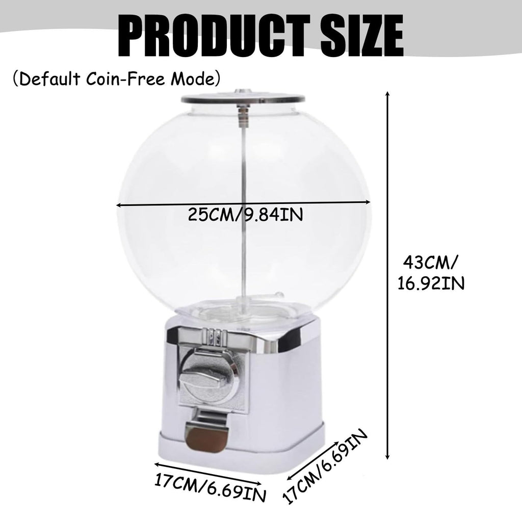Capsule Vending Machine, Multi-Use Capsule Toy Vending Machine with 100 Empty 1.26" Balls, No Coin Required, Coffee Capsule Storage Machine for Home Black