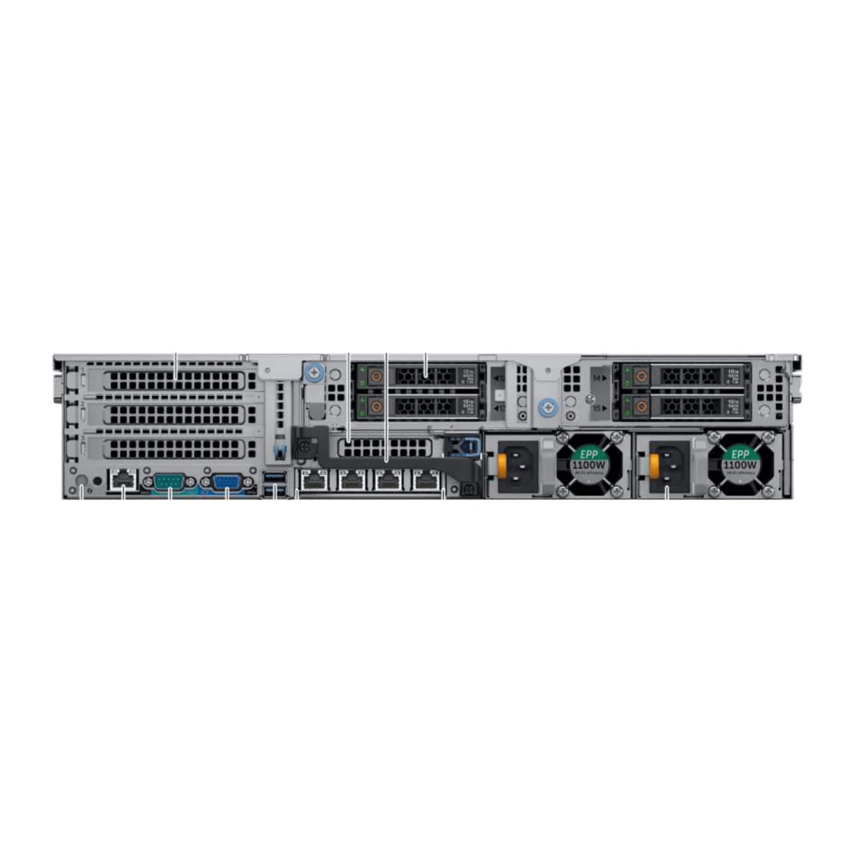 PCSP R740xd 12B LFF 4B Hybrid Server, 2X Platinum 8260 (48C/96T), H330, X710, 4X 256GB SATA SSD, No OS (Renewed) (192GB DDR4 RAM)