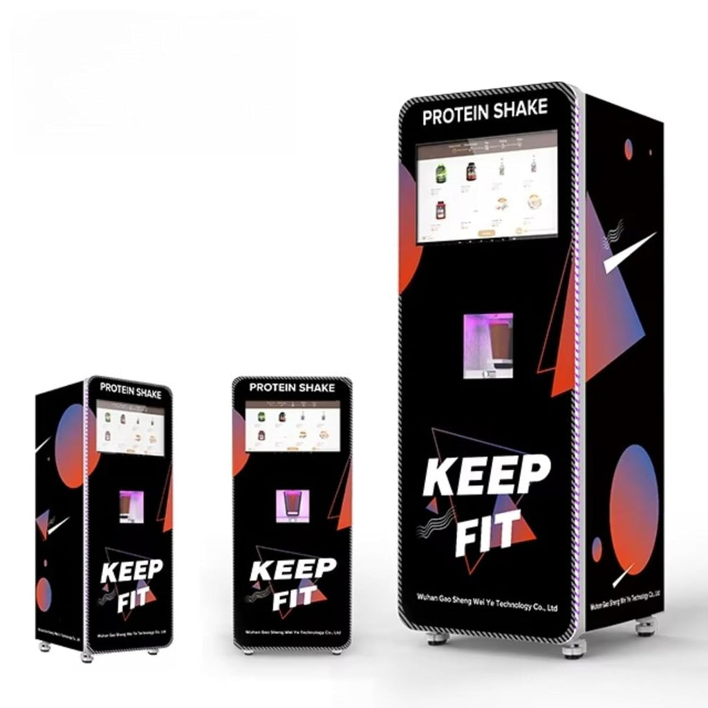 Professional Protein Shake Vending Machine, 6 Flavor Options, Freshly Made Protein Vending Machine with Mixer, Supports Multiple Payment, Smart Touchscreen & Remote Monitoring for Gyms