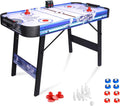 48 Inch 3-in-1 Air Hockey Table with Bowling & Shuffleboard - Foldable Game Table with 12V Powerful Motor, LED Scoreboard - More Fun Than Single Function Tables