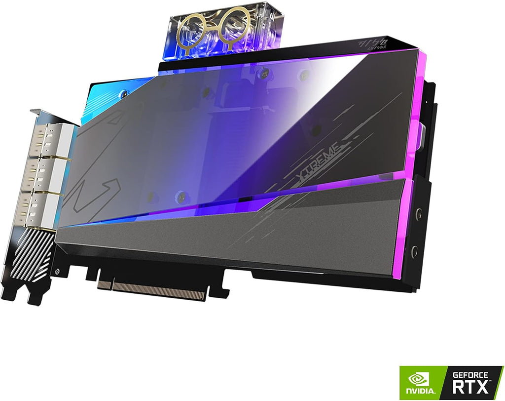 GIGABYTE AORUS GeForce RTX 3080 Ti Xtreme WATERFORCE WB 12G Graphics Card, Waterforce Water Block Cooling System, 12GB 384-bit GDDR6X, GV-N308TAORUSX WB-12GD Video Card
