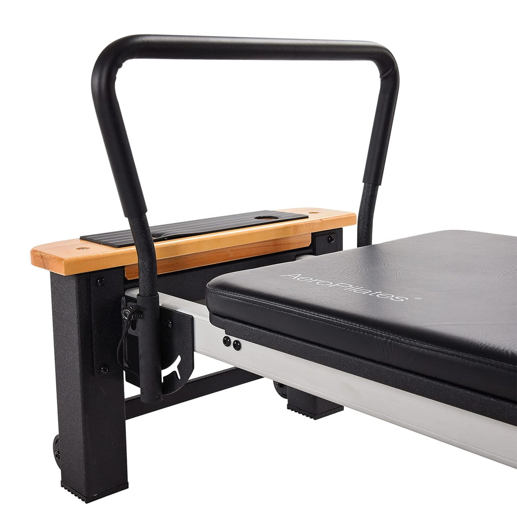 Stamina Products AeroPilates Board Reformer with Oak Wood Base – Studio Grade for Home Use with Cardio Rebounder, Adjustable Foot Bar, 4 Resistance Springs, and Workout DVD