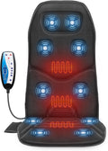 COMFIER Vibration Back Massager Seat Cushion with Heat,Father Day Dad Gifts for Men,10 Motors Massage Chair Pad,Chair Massager for Pain Relief at Office/Home, Father Day Gift