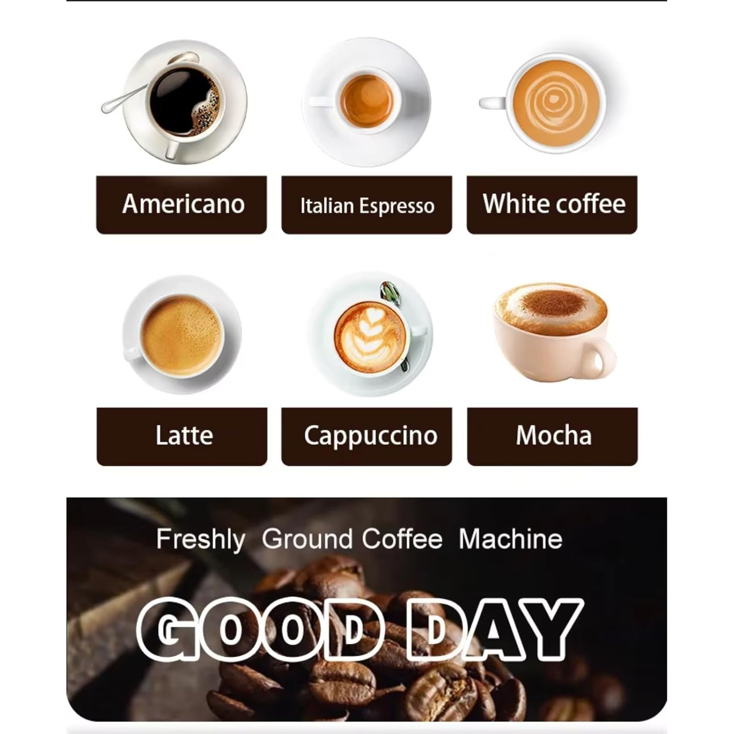 Multi-Drink Coffee Vending Machine Versatile Self-Service Hot Beverage Dispenser Commercial Fresh-Ground Coffee Station 24 H Unmanned Automatic Self-Service Machine