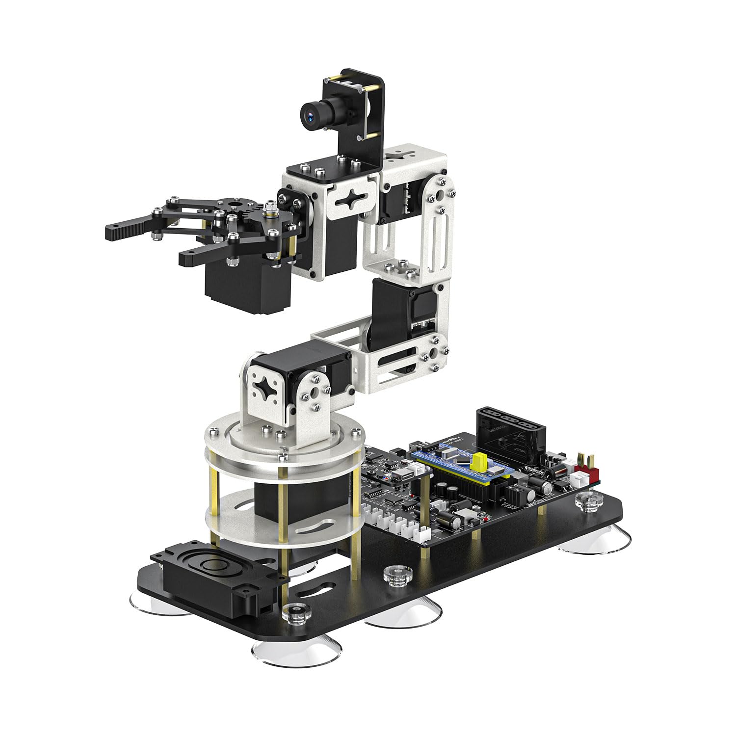 Yahboom ROS2 6DOF Robotic Arm Embodied Intelligence, 3D Spatial Recognition, Virtual Machine PC Control, AI Large Model Voice Module (Standard Kit)