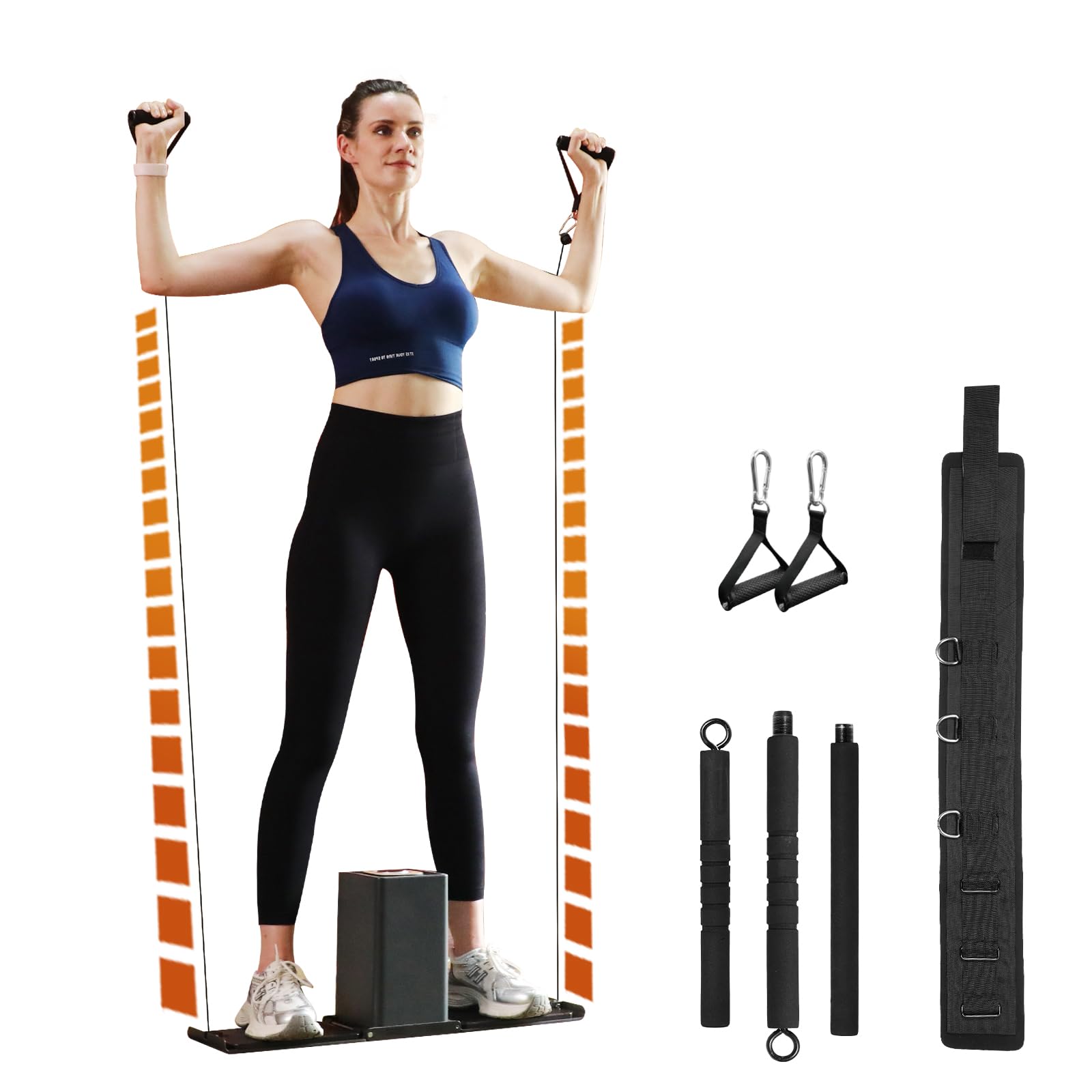 SR3 PRO Smart Home Gym Equipment ，5- 180lbs Resistance Portable Full Body Workout Cable Machine with Ambient Light,at Home Gym | All in One Gym for Travel | Foldable Gym & Home Exercise Equipment