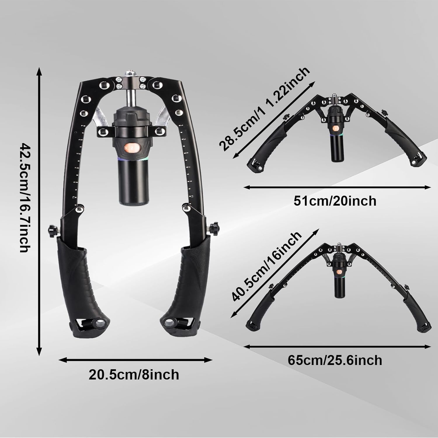 2025 New All-in-One Adjustable Hydraulic Power Chest Press Machine, Chest Expander & Forearm Strengthener, for Upper Body & ABS Fitness (Without Wheels)