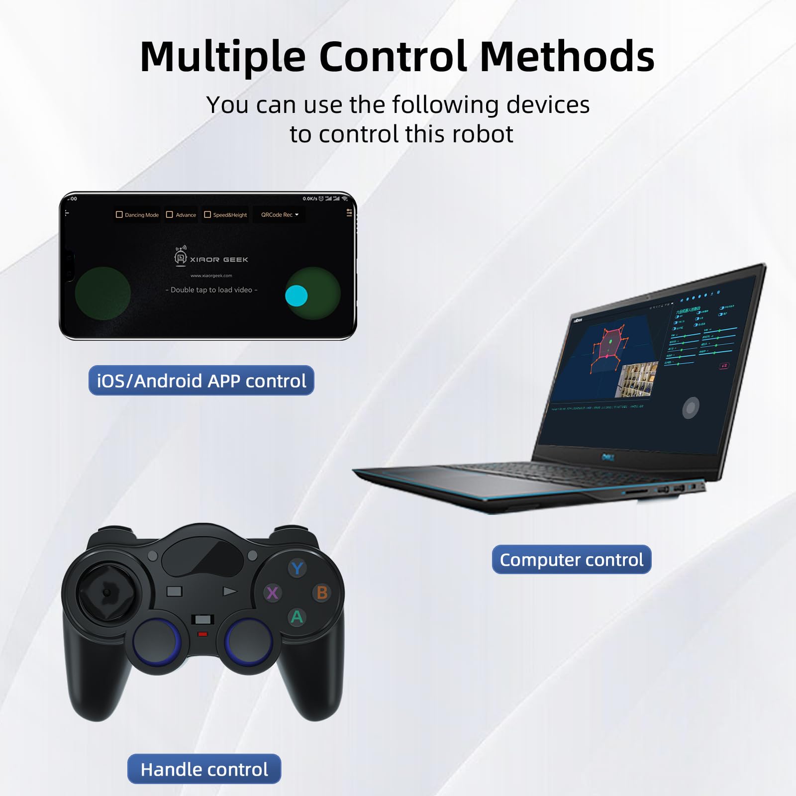 Hexapod Robot Kit for Jetson Nano 3D Depth Camera, ROS Lidar Mapping Navigation, AI Visual Recognition Programmable Bionic Spider Robot Kit (Included Jetson Nano)