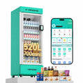 Smart Ai Vending Machine with Card Reader, Snack & Drink Combo, 6-Layer, 700 Can (300ml) Capacity, Refrigerated, Ai Visual Recognition & App Management, Vending Machines for Business
