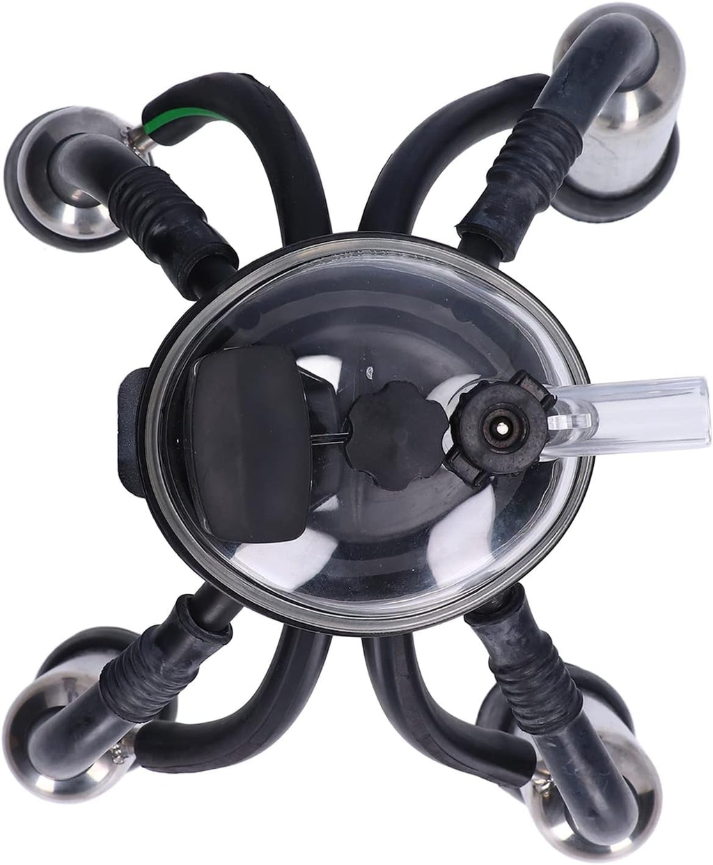 Cow Milking Cluster, Silicone Stainless Steel Cup Set Sheep Milking Cluster Milking Machine for Vacuum Pump Milk Machine
