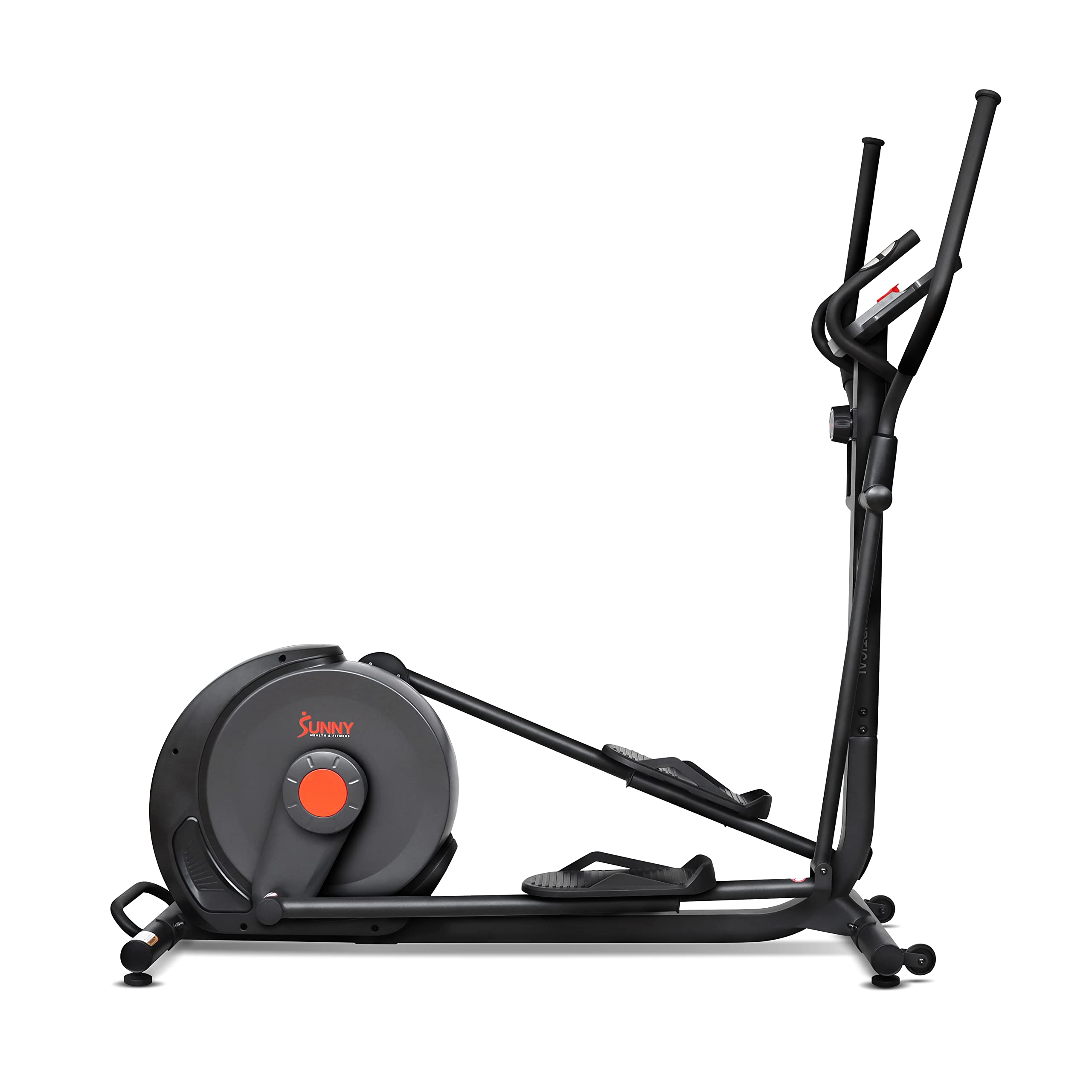 Sunny Health & Fitness Smart 17" Stride Elliptical Machine Trainer with Built-in Pulse Sensor and 16-Level Tension for Home Exercises with SunnyFit App Bluetooth Access