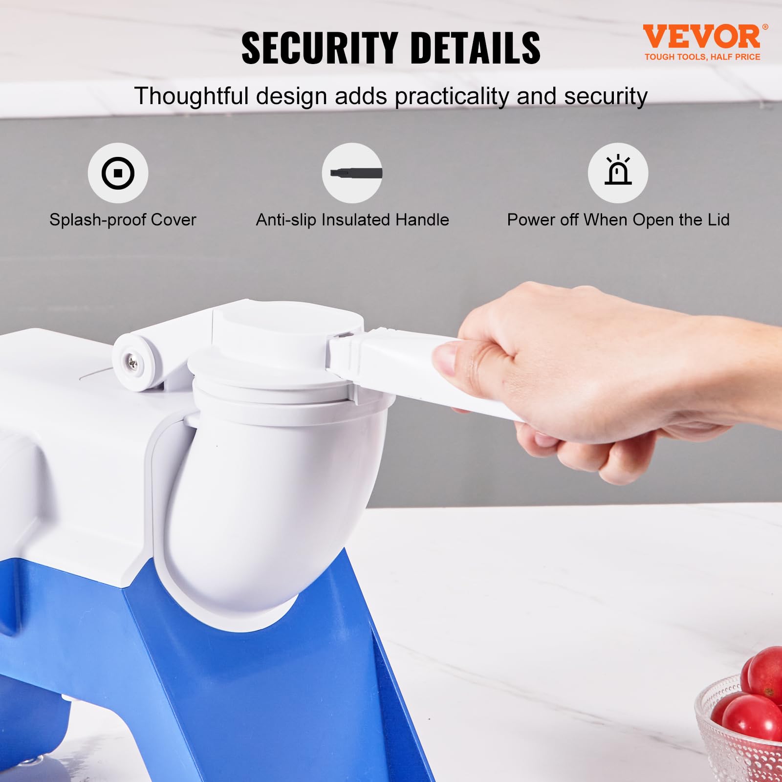 VEVOR Snowflake Ice Machine, 176LBS/24H Snowflake Ice Maker, Ice-Shaver Machine with Stainless Steel Blade, Electric Snow Cone Maker with 0.48Gal Tank, 90S Fast Pre-Cooling, for Home & Small Gathering