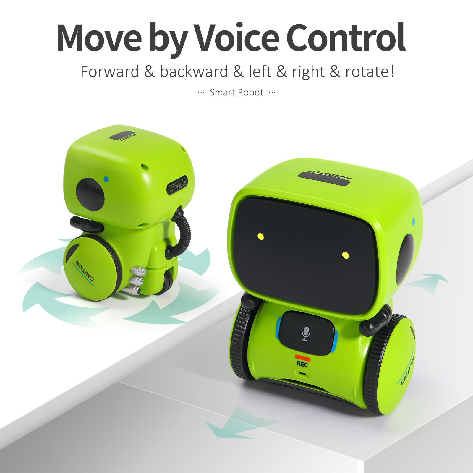 GILOBABY Interactive Talking Robot for Boys, Smart Toy with Touch Control, Playback Mode, Dancing, Singing, Educational Gift for 3-7 Year Old Kids (Blue)