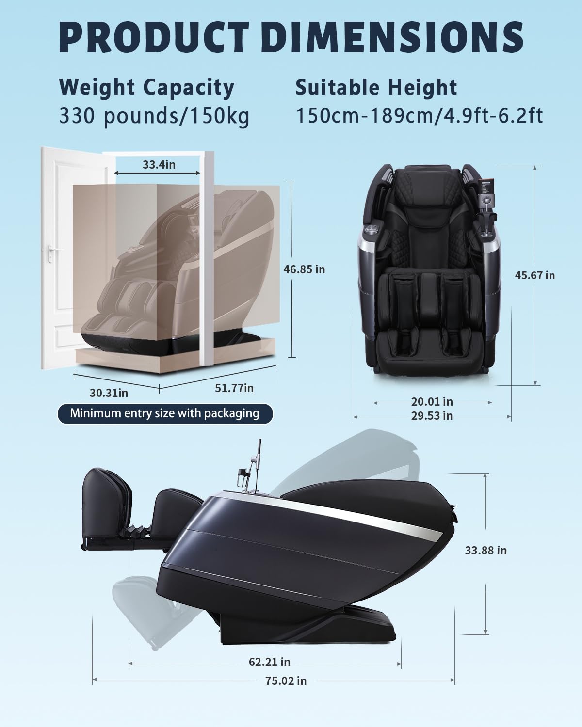 4D Full Body Massage Chair with Flexible 166° Track, Reading Light, 18 Massage Modes, 11 Techniques, 36 Airbags, Zero Gravity Recliner with Yoga Stretch and Foot Massage Beige