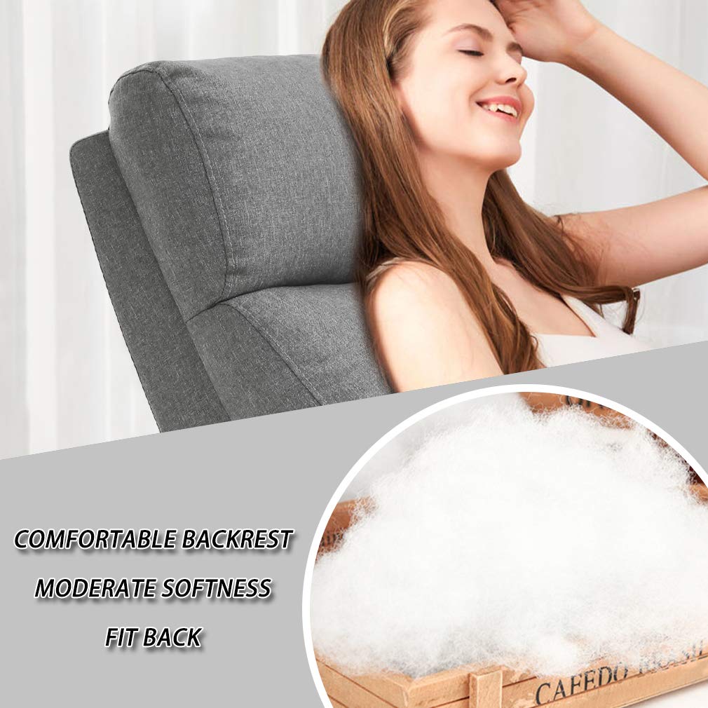 BestMassage | Recliner Chair | with 2 Point Massage Function | Pu Brown | with Lumbar Support, Adjustable Push Back, Footrest & Padded Seat | Easy Assembly | for Living Room, Home Theatre