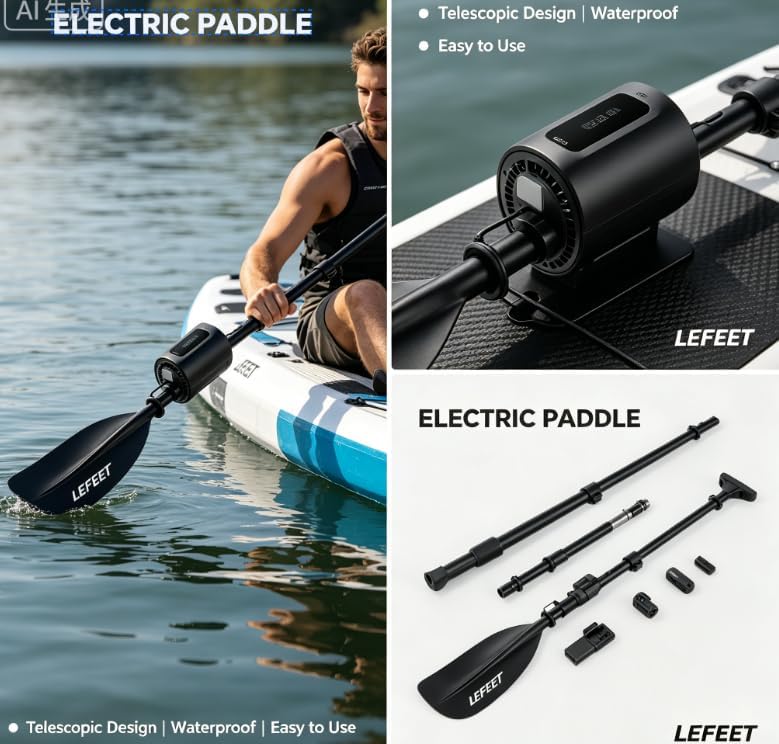 LEFEET Civilian Drone, Waterproof Aerial & Underwater Hybrid Drone with HD Camera, GPS Navigation for Marine Exploration