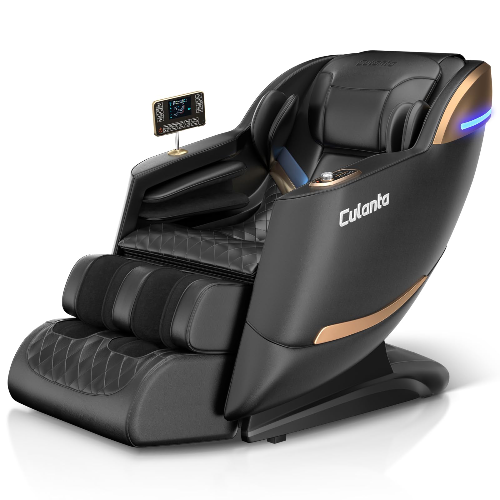 Culanta Massage Chair Full Body, Zero Gravity SL-Track Shiatsu Massage Recliner Chair with Body Scan, Airbags, Foot Rollers, Deep Yoga Stretch, Heating (U1-Brown)