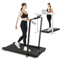 Bifanuo 2 in 1 Folding Treadmill, Smart Walking Running Machine with Bluetooth Audio Speakers, Installation-Free，Under Desk Treadmill for Home/Office Gym Cardio Fitness
