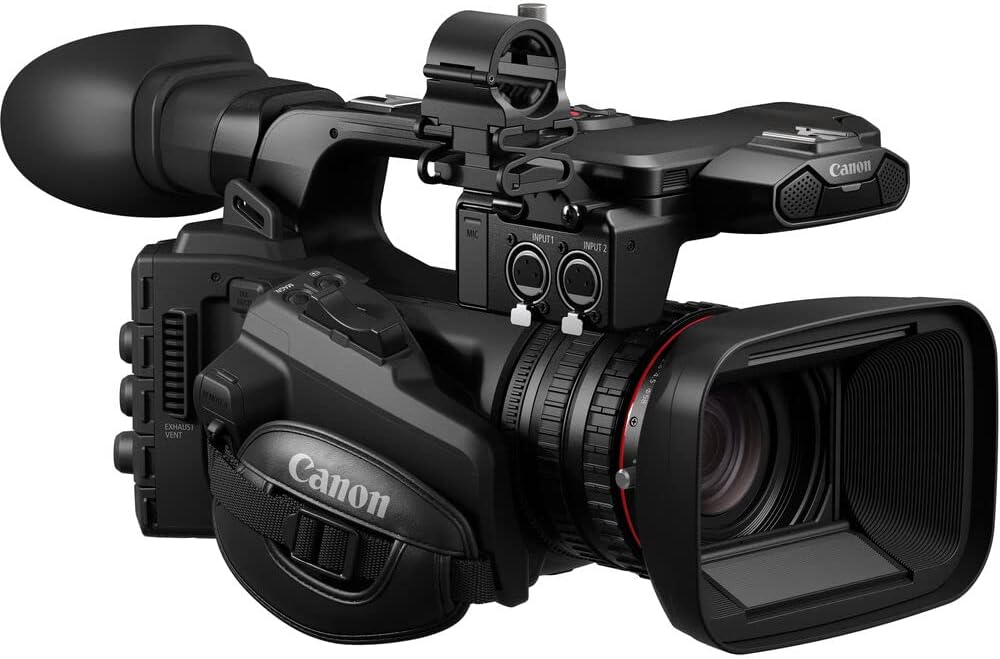 Canon XF605 UHD 4K HDR Pro Camcorder with Cleaning Kit (5076C002) Bundle | For Professional Video + Card Reader + Cap Keeper + Memory Wallet
