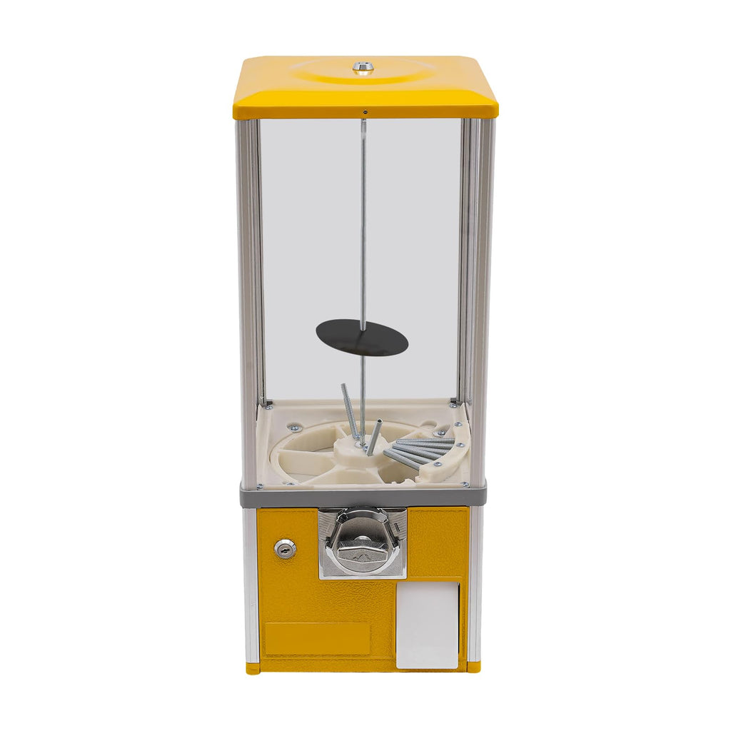 4X 25 Cents Coin Operated Vending Machine, 200pcs 1.77in Toy Capsule Vending Machine Commercial Twister Ball Dispenser 21in Height Rectangle Bubble Gum Machine for Retail Store, Supermarket