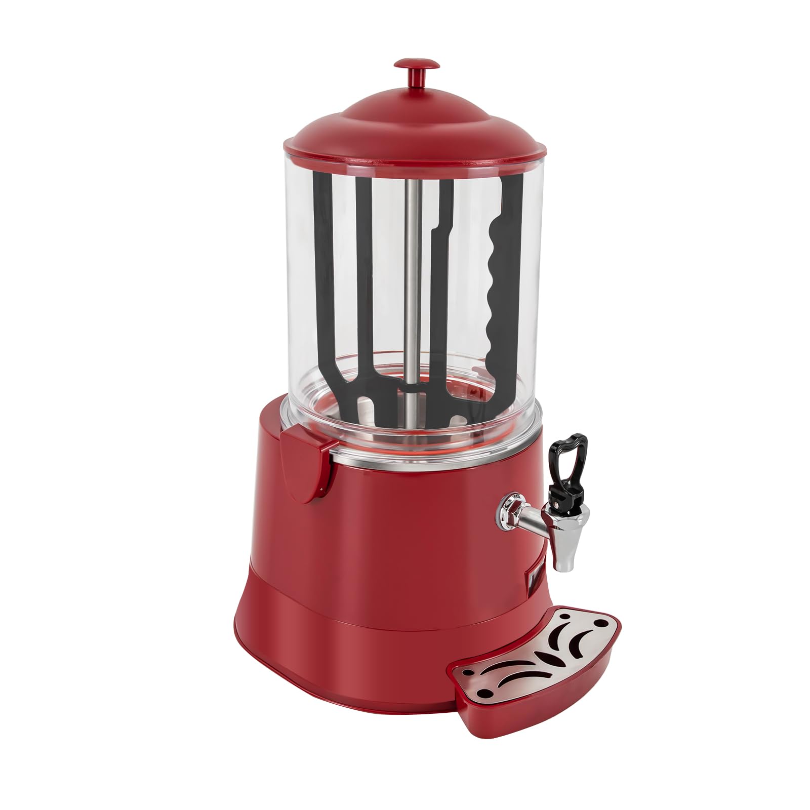 Commercial Hot Chocolate Machine Maker and Dispenser 110V 400W 5L(1.32Gal) Electric Hot Chocolate Dispenser Beverage Warmer with LED Display, 86-194°F for Heating Coffee, Milktea, Soy Milk