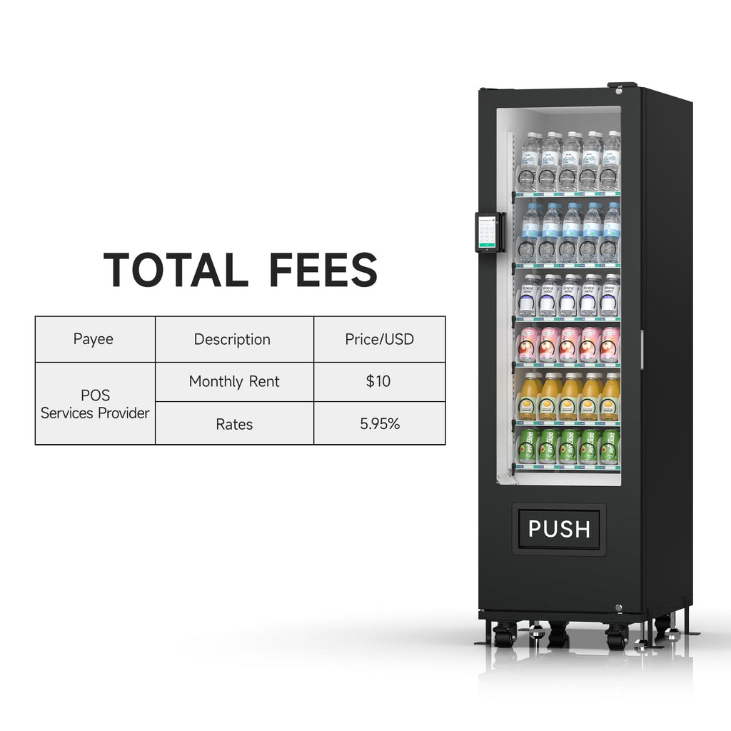 Commercial Vending Machine, Vending Machine Snacks and Drinks Combo with Credit Card & NFC Cashless Payment, Snack Drink Vending Machine for Offices Malls Schools, Wide Variety Easy Operation