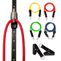 Space Saver Gym Resistance Bands Exercise Equipment for at Home Fitness Workout | Resistance Band Wall Anchor for Kinetic Bands with 1 Rail, 1 Rail Car