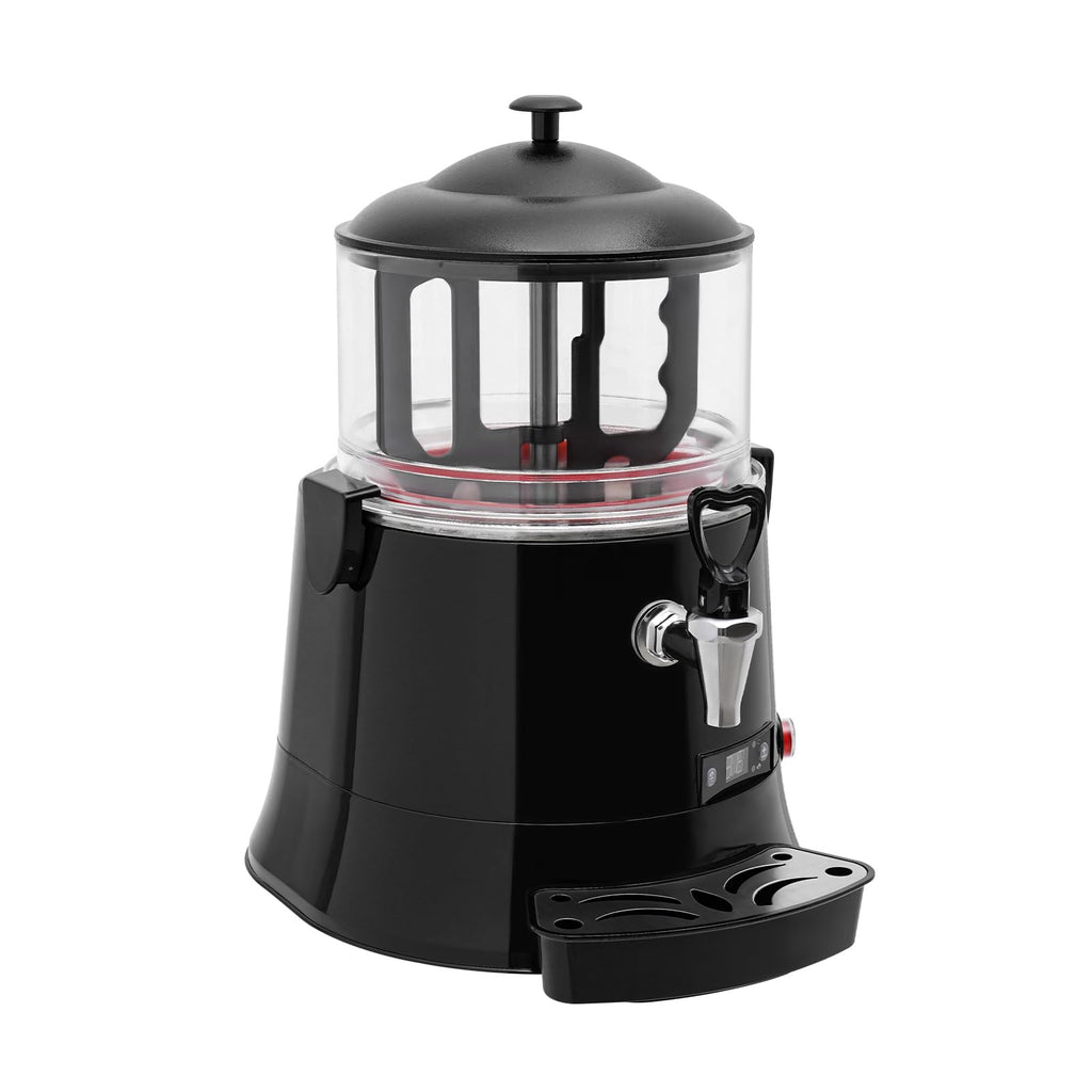 5L/1.32Gal Electric Chocolate Melting Machine, 110V 400W Coffee Milk Hot Chocolate Dispenser Warmer, Commercial Beverage Dispenser Machine, Hot Drinks Maker for Party Shop (Red)