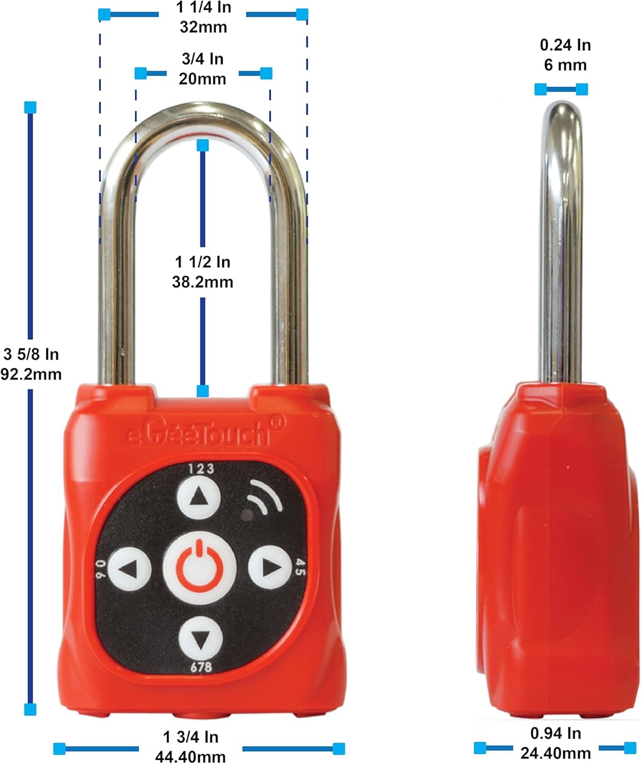 Smart Mini Padlock (Silver) - Single