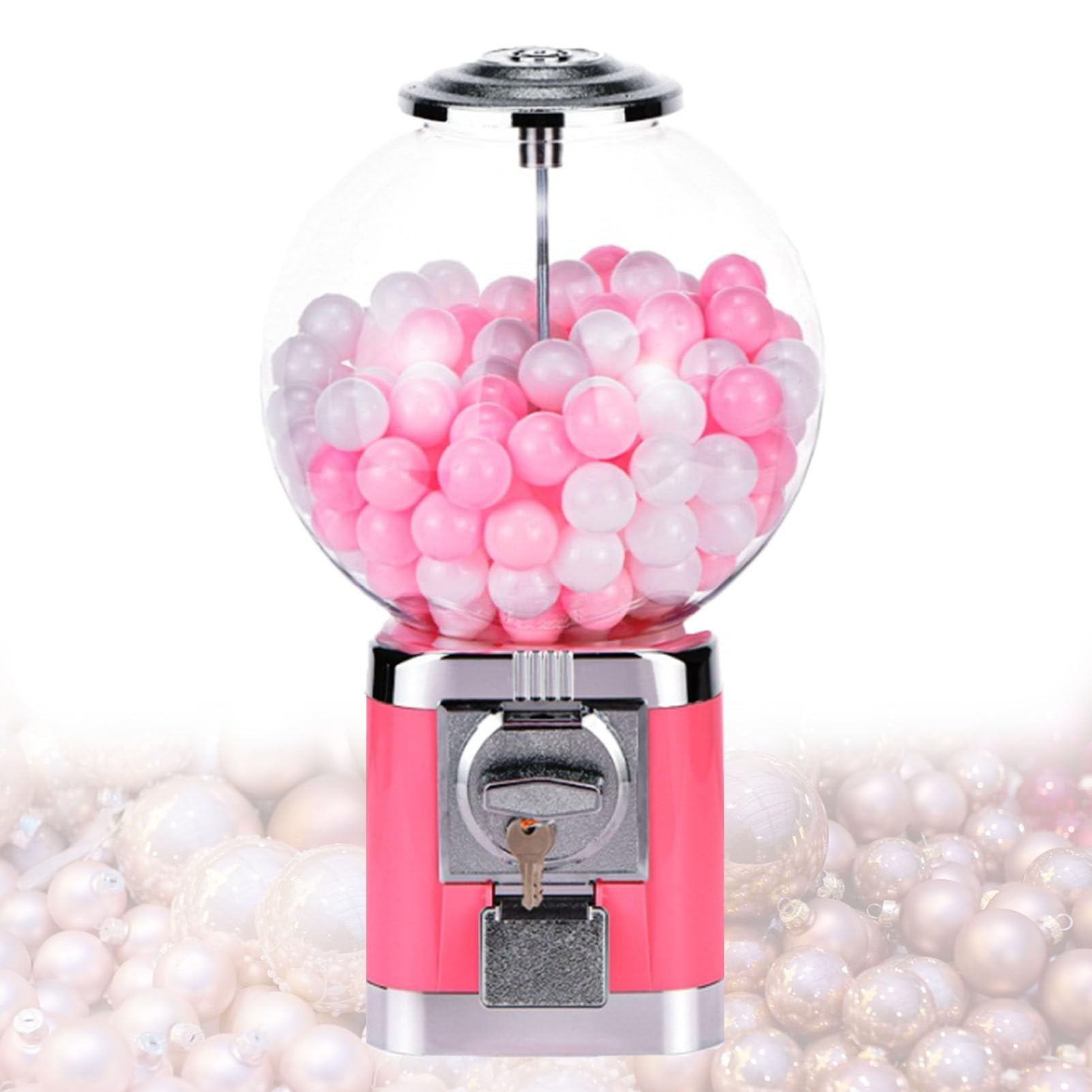 Capsule Vending Machine, Multi-Use Capsule Toy Vending Machine with 100 Empty 1.26" Balls, No Coin Required, Coffee Capsule Storage Machine for Home Black