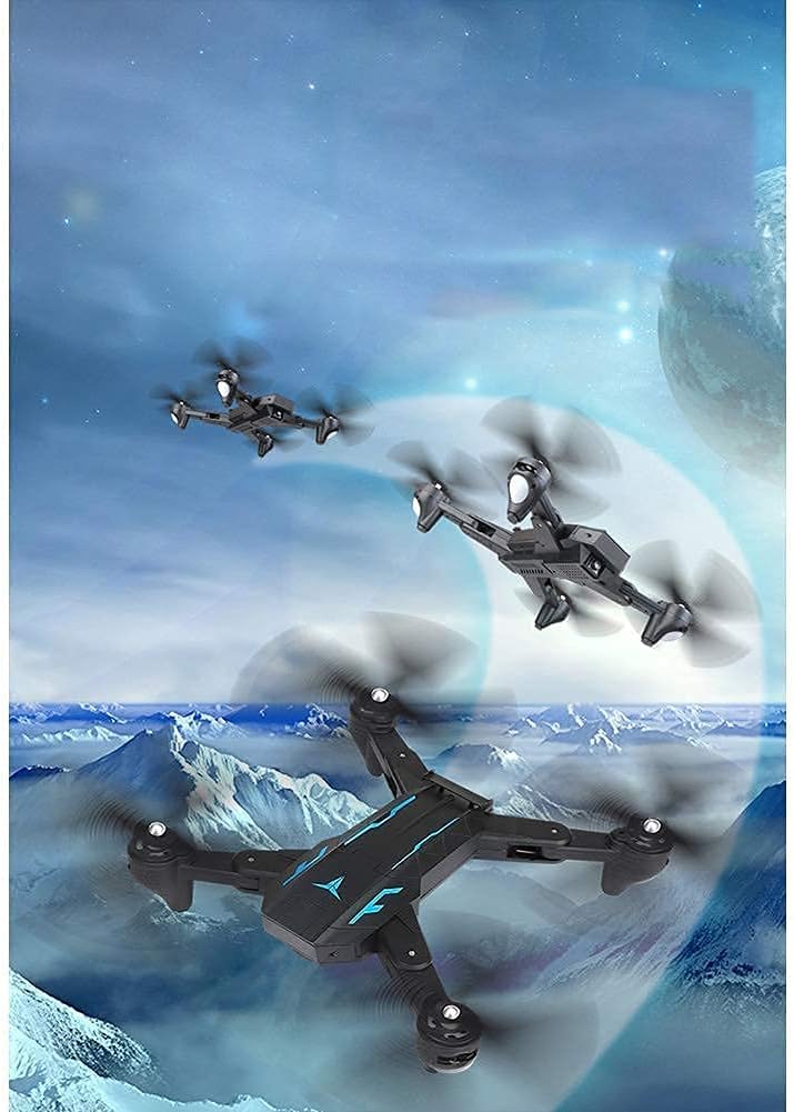 1080P Drone with Camera for Adults 1080P HD Live Video Camera Drone for Beginners w/Voice Control with Gravity Sensor Voice Control Gesture Control Altitude Hold