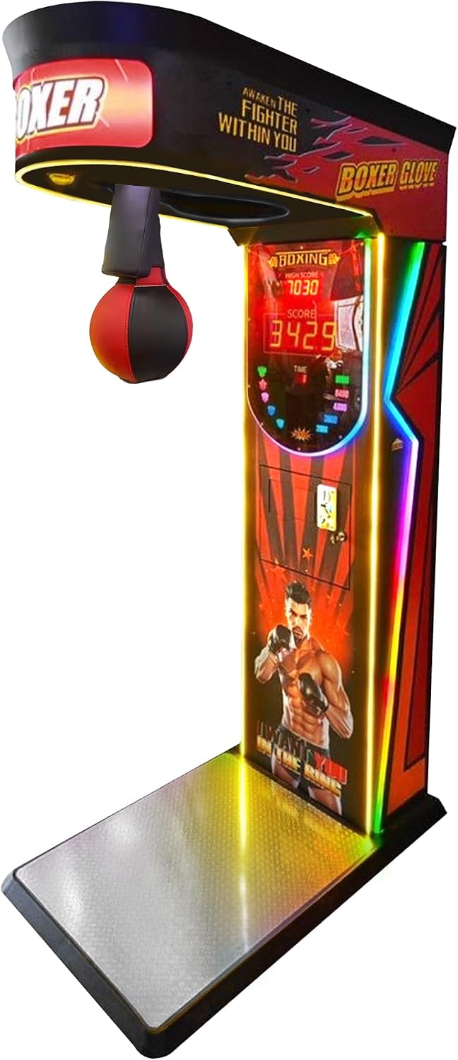 CREATIVE ARCADES Knockout Challenge Boxing Arcade Machine, Punch Out Pro - Full Size Commercial Arcade Machine