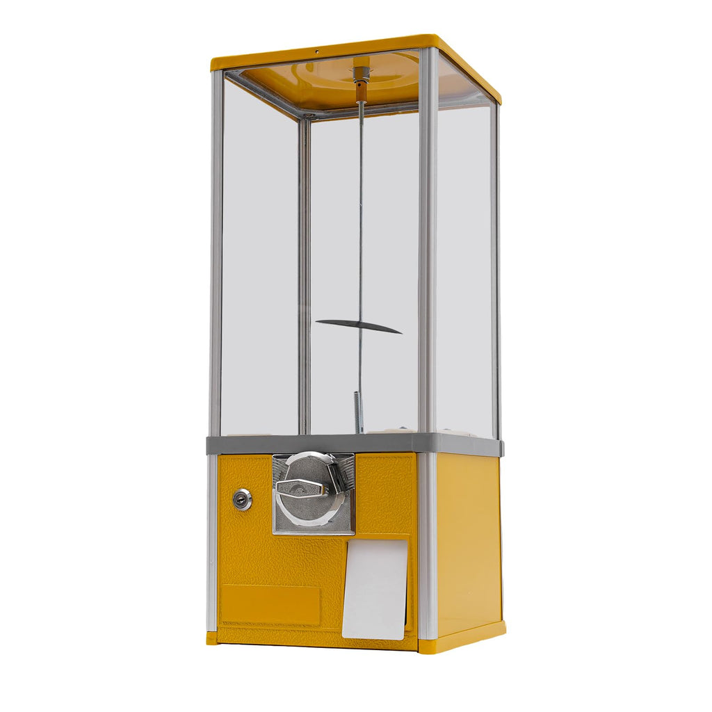 4X 25 Cents Coin Operated Vending Machine, 200pcs 1.77in Toy Capsule Vending Machine Commercial Twister Ball Dispenser 21in Height Rectangle Bubble Gum Machine for Retail Store, Supermarket