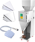 Commercial Granule Filling Machine 10-1000g Auto Weighing Dispenser 15-20 Packs Per Min Stainless Steel Universal Wheels for Retailers Coffee Shops Food Processing