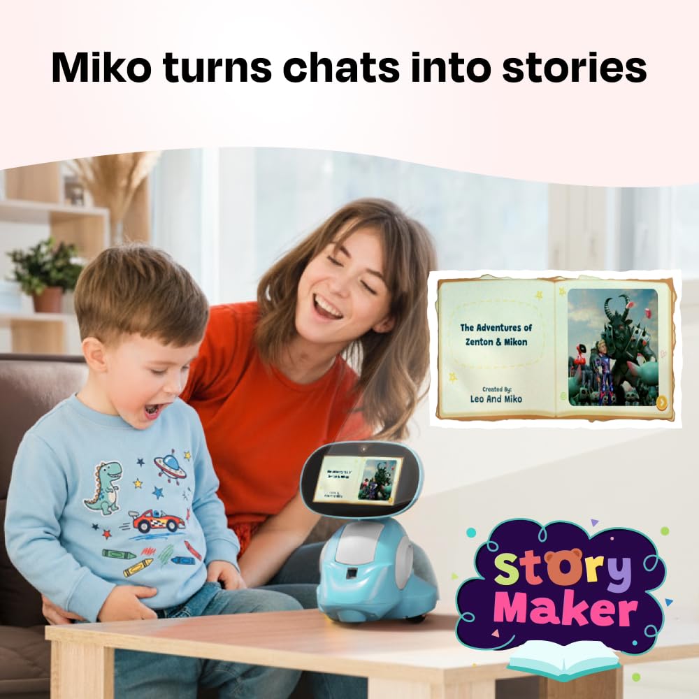 Miko 3 AI Robot for Kids – Smart Educational & STEAM Learning Robot with Interactive Apps, Games, Stories & Activities for Girls & Boys Ages 5–10 | Red