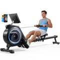 Rowing Machine for Home, 350 LB Capacity, 16-Level Silent Resistance, Magnetic Rowing Machines for Home Foldable, Full-Body Workout Compact Rowing Machine for Cardio & Strength with APP Support