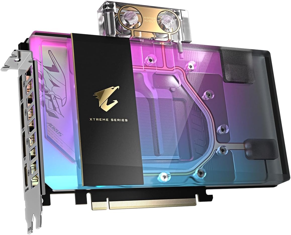 Gigabyte AORUS GeForce RTX 5080 Xtreme WATERFORCE WB 16G Graphics Card - 16GB GDDR7, 256bit, PCI-E 5.0, 2805MHz Core Clock, 3 x DP 2.1a, 1 x HDMI 2.1b, NVIDIA DLSS 4, GV-N5080AORUSX WB-16GD