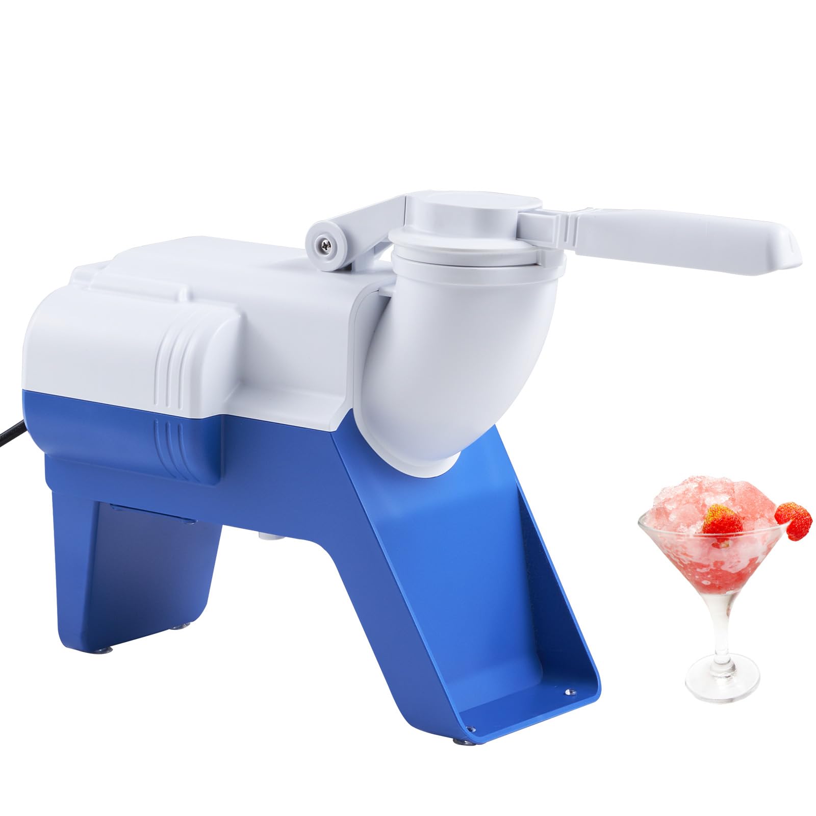 VEVOR Snowflake Ice Machine, 176LBS/24H Snowflake Ice Maker, Ice-Shaver Machine with Stainless Steel Blade, Electric Snow Cone Maker with 0.48Gal Tank, 90S Fast Pre-Cooling, for Home & Small Gathering